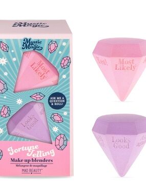 Fortune Telling Pink & Purple Makeup Blenders - 2 Pack